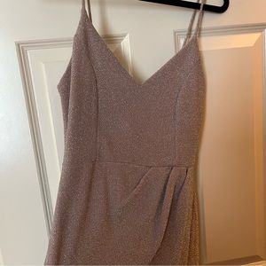 Lavender glitter body con dress